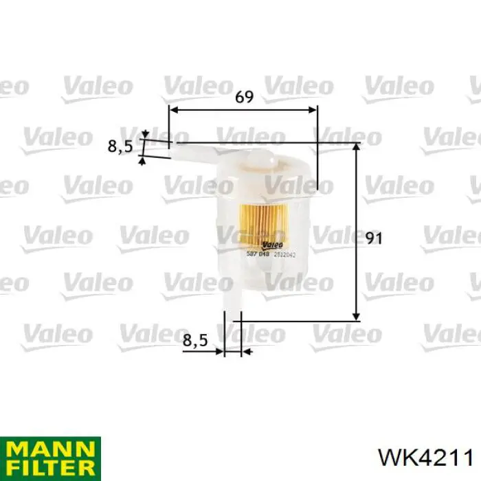 WK4211 Mann-Filter фільтр паливний