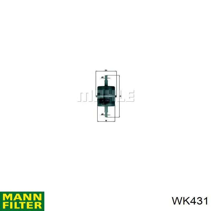 WK431 Mann-Filter фільтр паливний