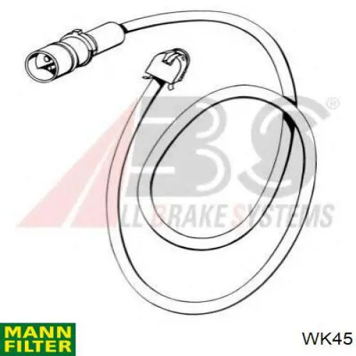 Фільтр паливний WK45 Mann-Filter