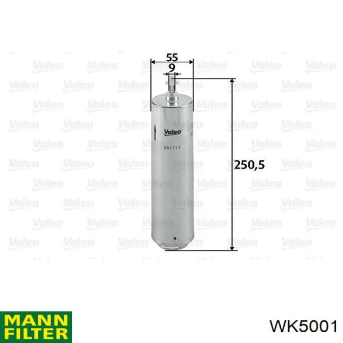 Фільтр тонкого очищення палива Mann-Filter WK5001 ціна, від 35.89 USD
