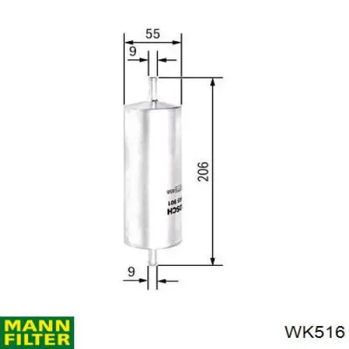 WK516 Mann-Filter фільтр паливний