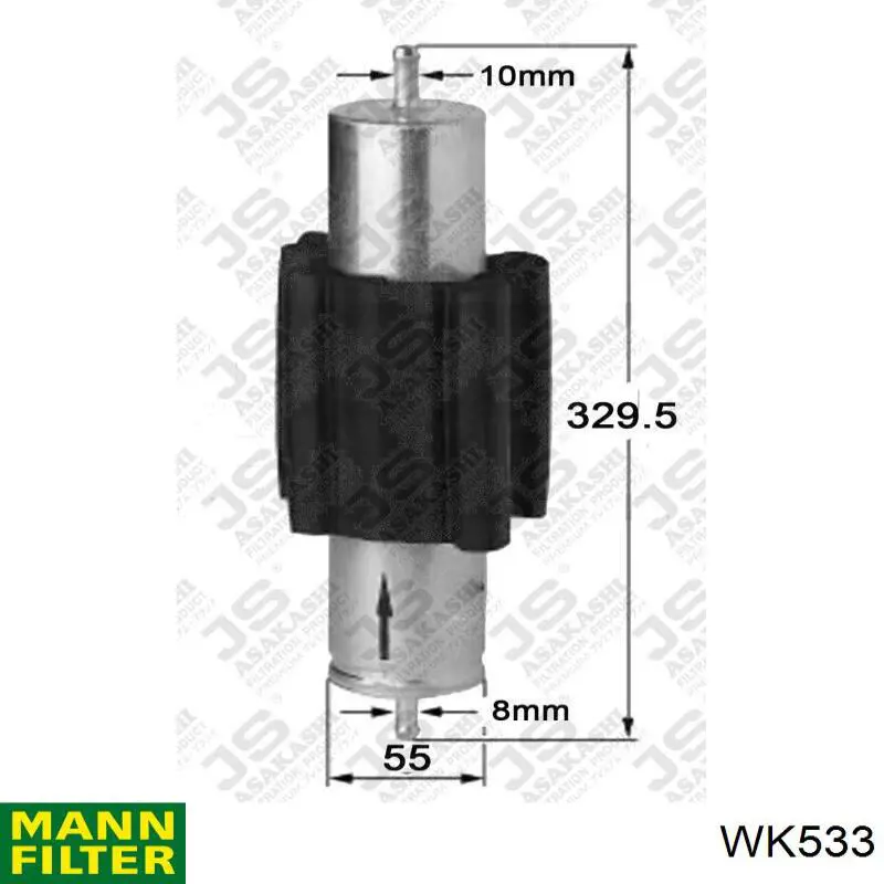 Паливний фільтр KL1041 Mahle Original