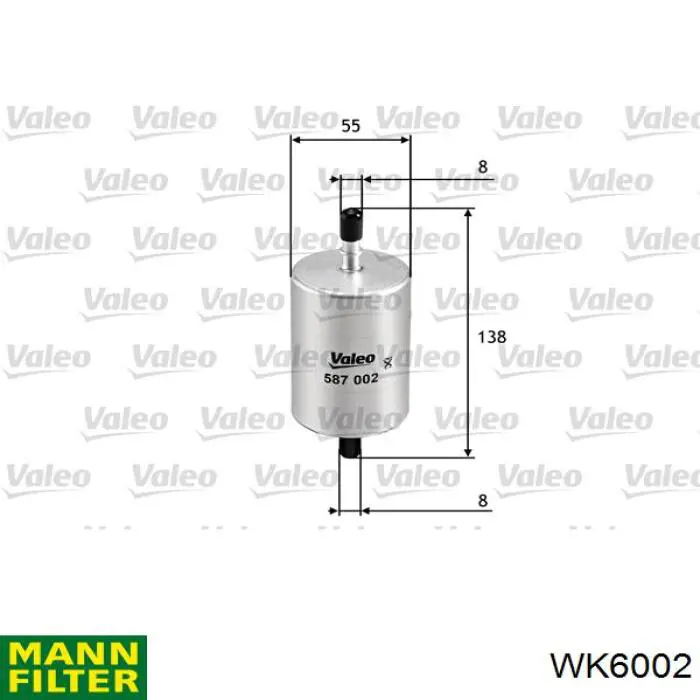 Купити WK6002 Mann-Filter Фільтр-відстійник палива грубої очистки