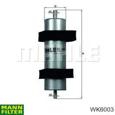 WK6003 Mann-Filter фільтр паливний