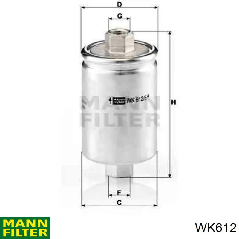 WK612 Mann-Filter фільтр паливний