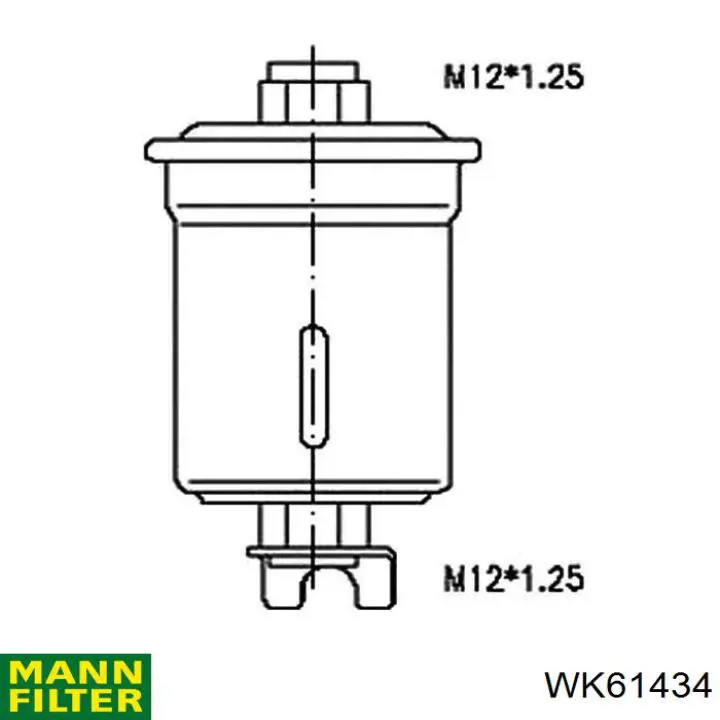 WK61434 Mann-Filter фільтр паливний
