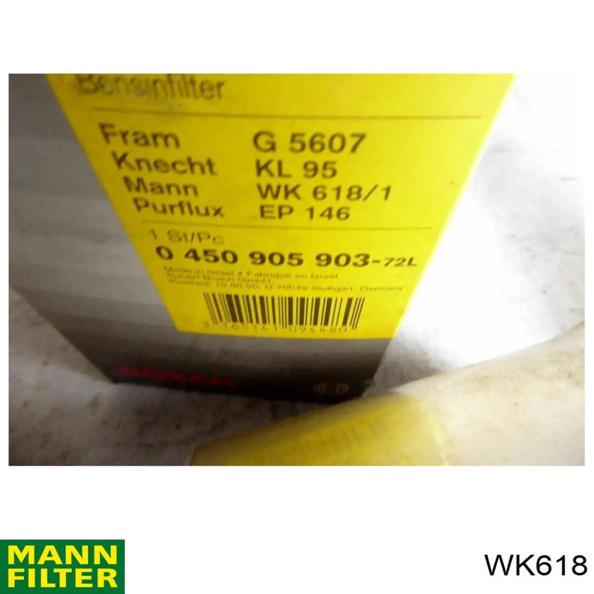Паливний фільтр WK618 Mann-Filter