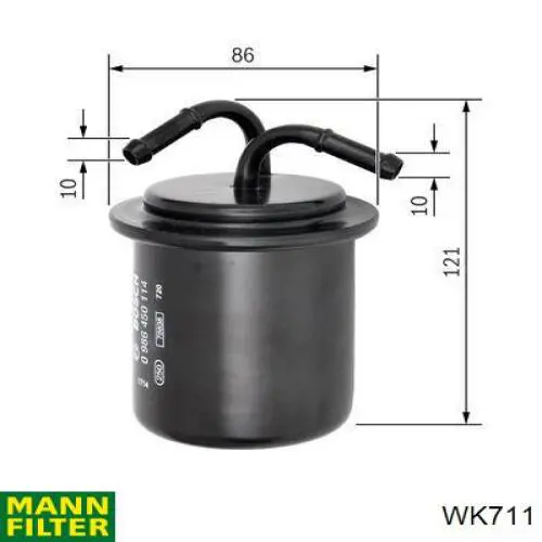 WK711 Mann-Filter фільтр паливний