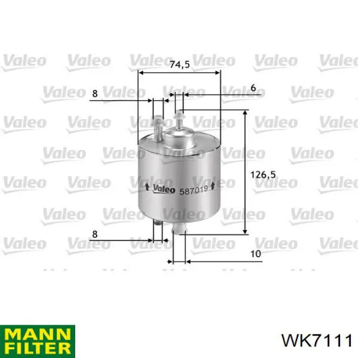 Купити WK7111 Mann-Filter Фільтр-відстійник палива грубої очистки