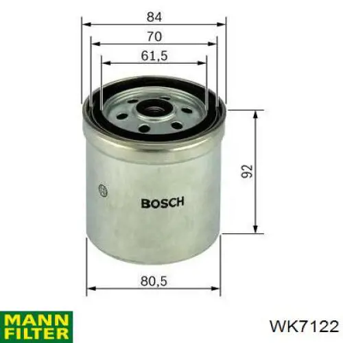 Купити WK7122 Mann-Filter Фільтр-відстійник палива грубої очистки