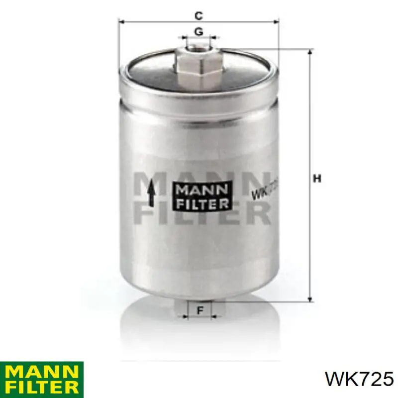 WK725 Mann-Filter фільтр паливний