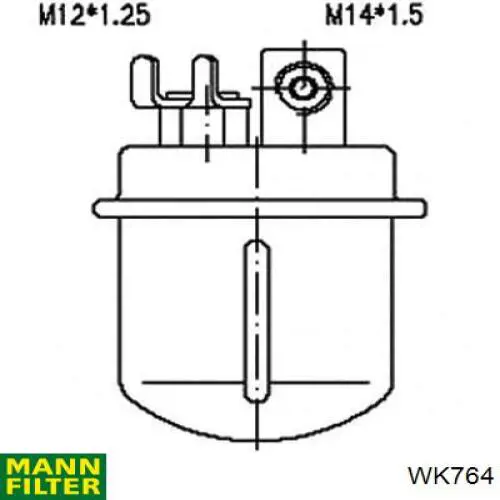 WK764 Mann-Filter Фільтр палива