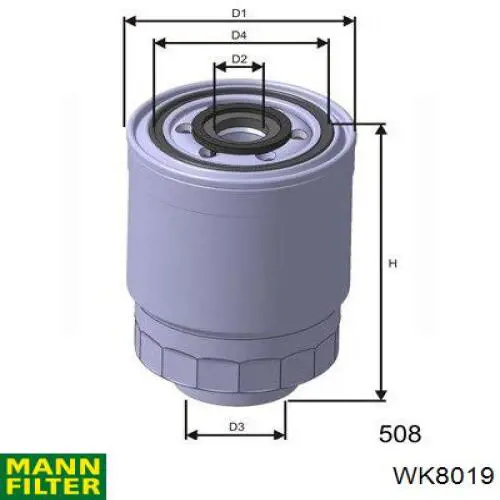 Купити WK8019 Mann-Filter Фільтр-відстійник палива грубої очистки
