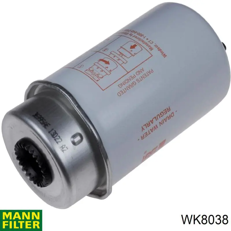 Фільтр тонкого очищення палива Mann-Filter WK8038 ціна, від 55.11 USD
