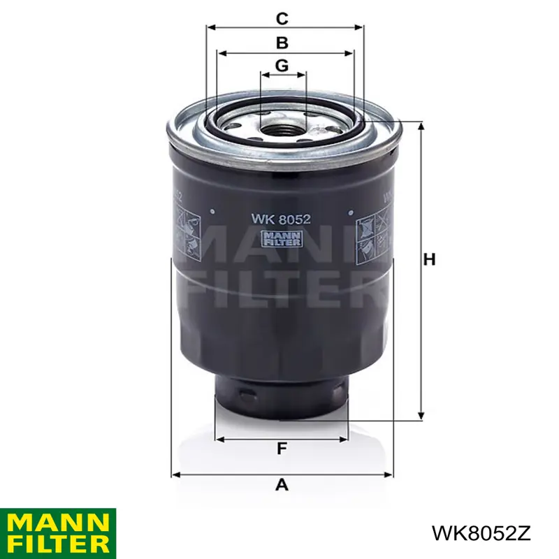 Купити WK8052Z Mann-Filter Фільтр-відстійник палива грубої очистки