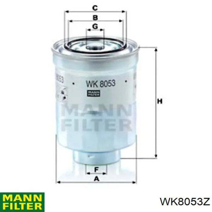 Купити WK8053Z Mann-Filter Фільтр-відстійник палива грубої очистки