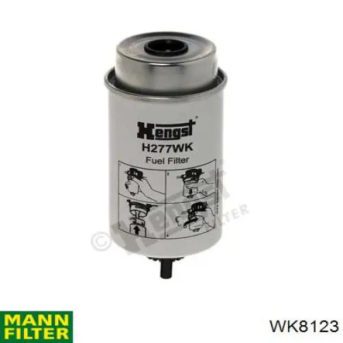 Фільтр тонкого очищення палива Mann-Filter WK8123 ціна, від 17.56 USD