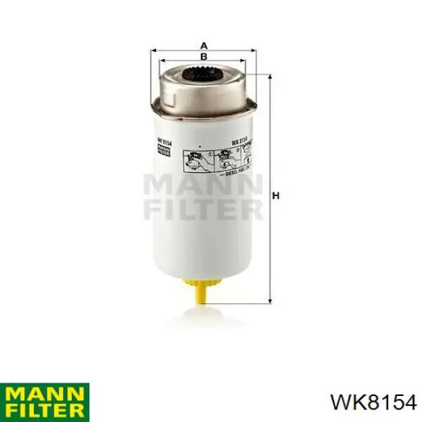 Купити WK8154 Mann-Filter Фільтр-відстійник палива грубої очистки