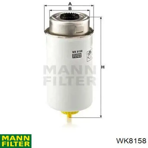 WK8158 Mann-Filter фільтр паливний