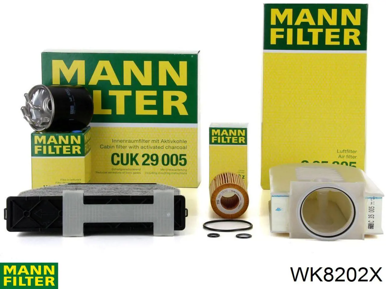 Фільтр тонкого очищення палива Mann-Filter WK8202X ціна, від 30.19 USD