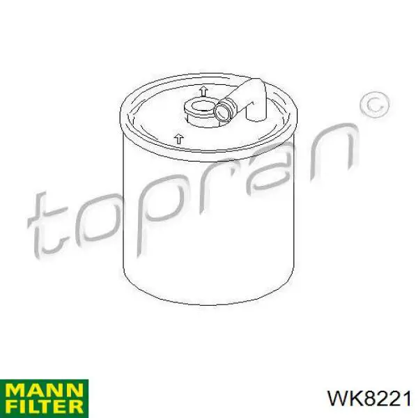 Купити WK8221 Mann-Filter Фільтр-відстійник палива грубої очистки