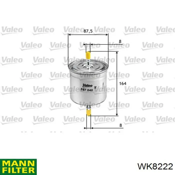 WK8222 Mann-Filter фільтр паливний