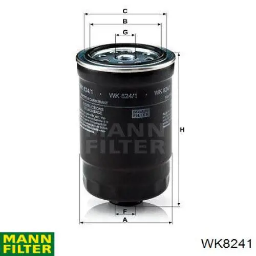 WK8241 Mann-Filter фільтр паливний