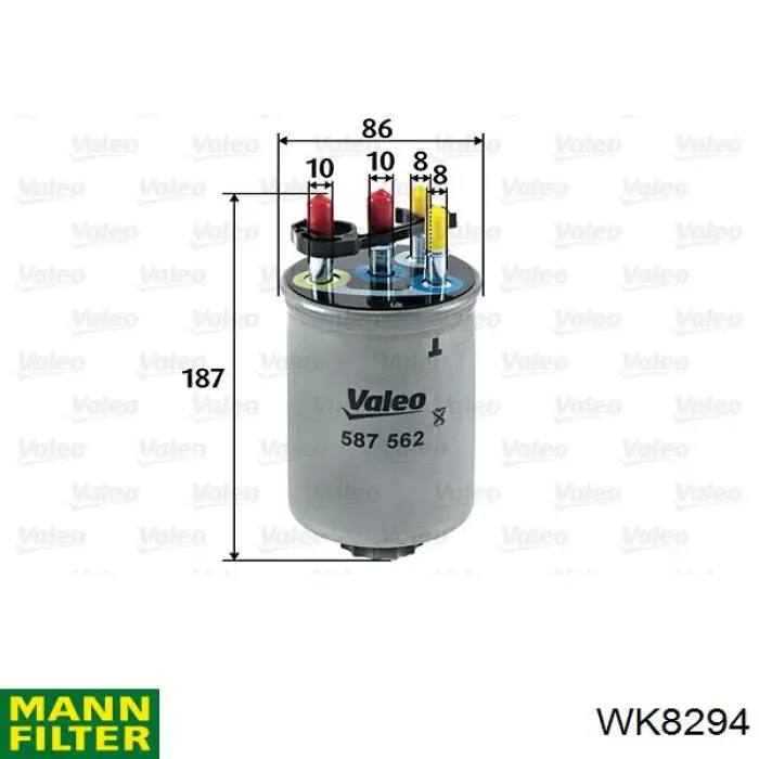 WK8294 Mann-Filter фільтр паливний