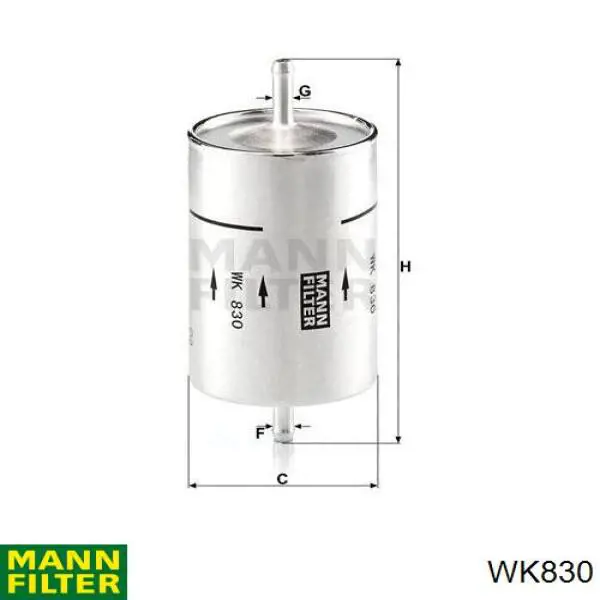 WK830 Mann-Filter фільтр паливний