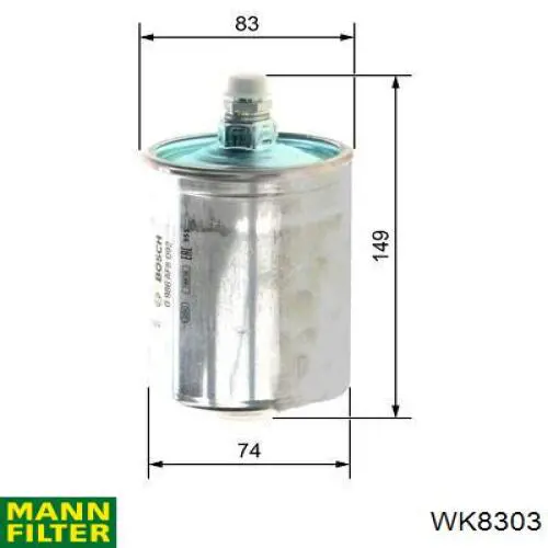 Паливний фільтр WK8303 Mann-Filter