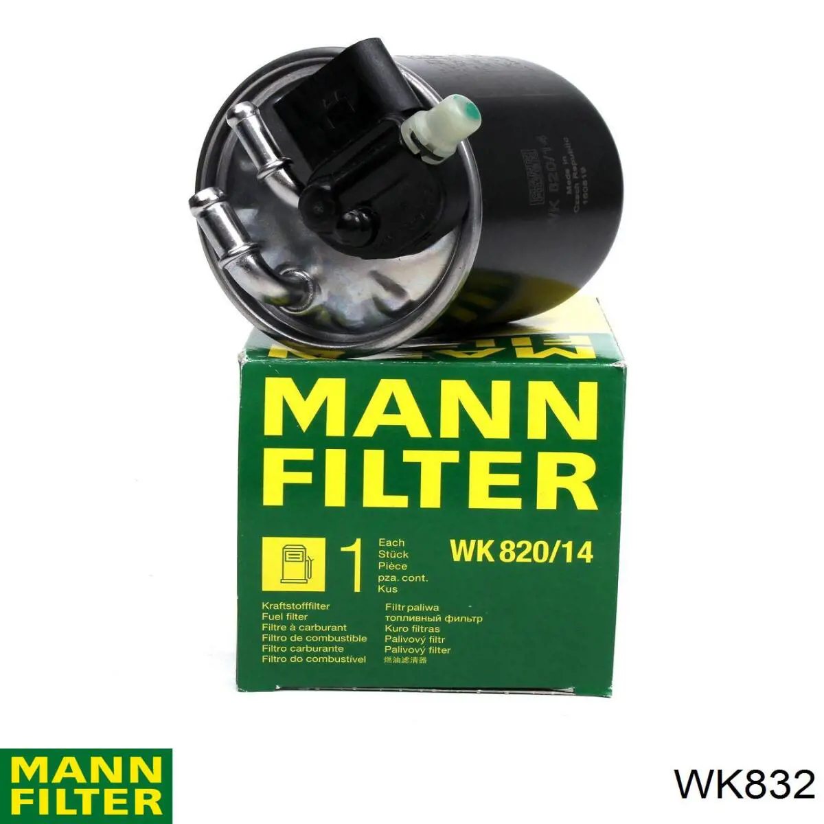 Купити WK832 Mann-Filter Фільтр-відстійник палива грубої очистки