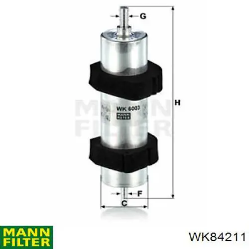 Купити WK84211 Mann-Filter Фільтр-відстійник палива грубої очистки