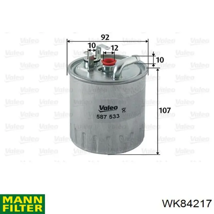 Фільтр паливний Mann-Filter WK84217