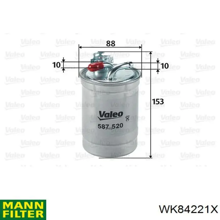 WK84221X Mann-Filter фільтр паливний