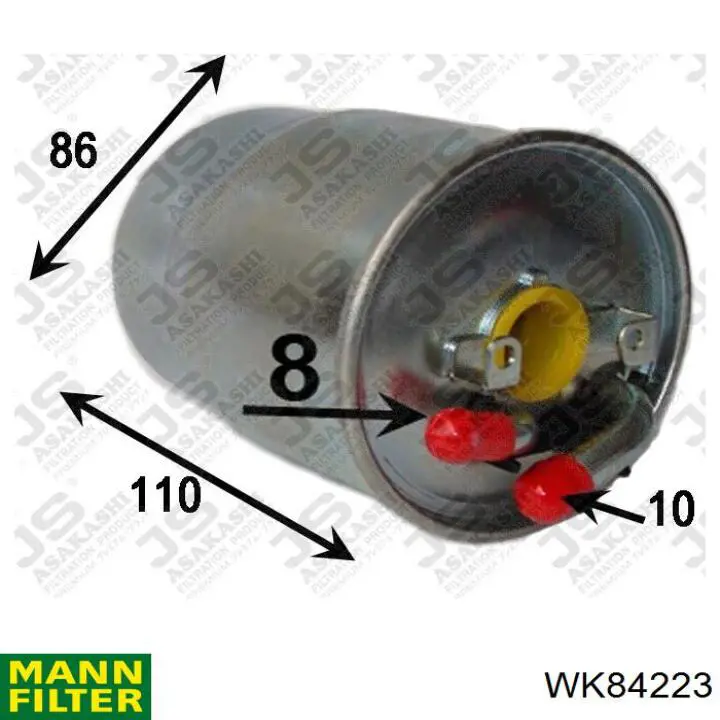 WK84223 Mann-Filter Фільтр палива