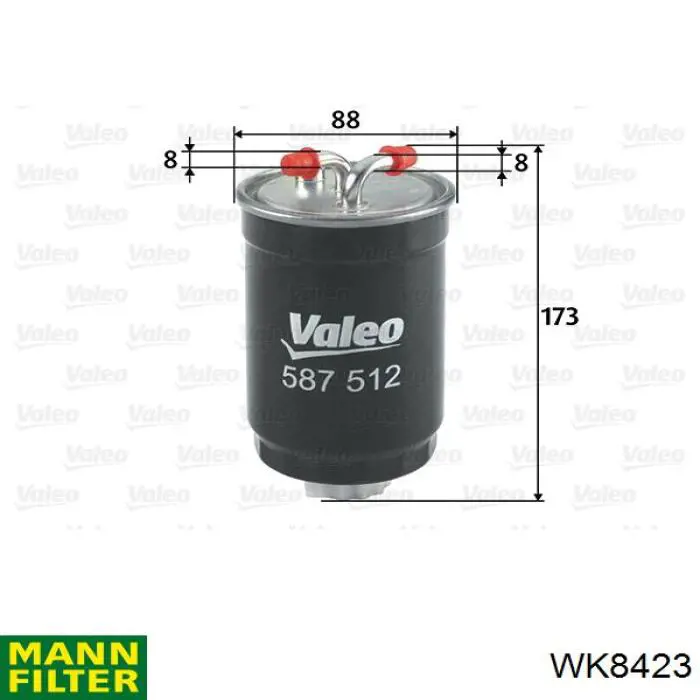 Фільтр тонкого очищення палива Mann-Filter WK8423 ціна, від 10.42 USD