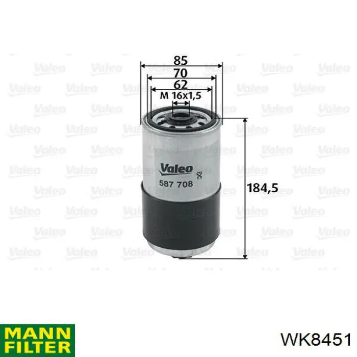 WK8451 Mann-Filter Топливный фильтр