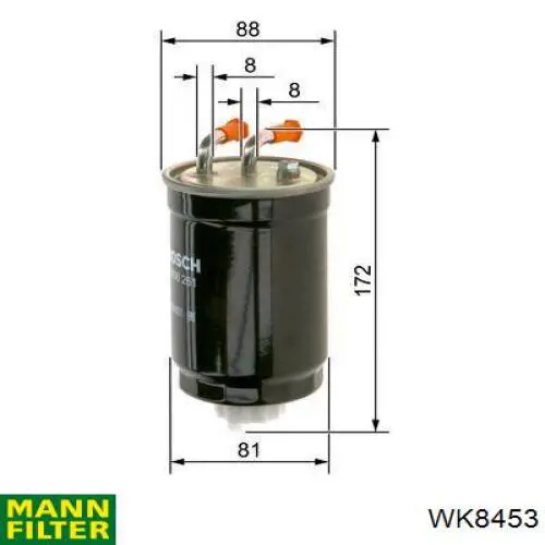 WK8453 Mann-Filter Фільтр палива