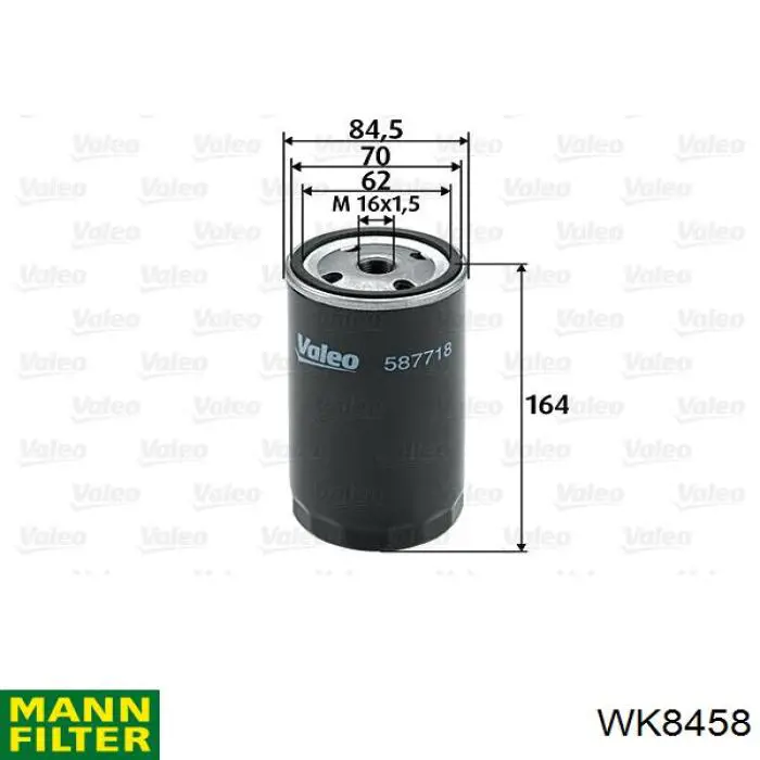 Фільтр тонкого очищення палива Mann-Filter WK8458 ціна, від 20.45 USD