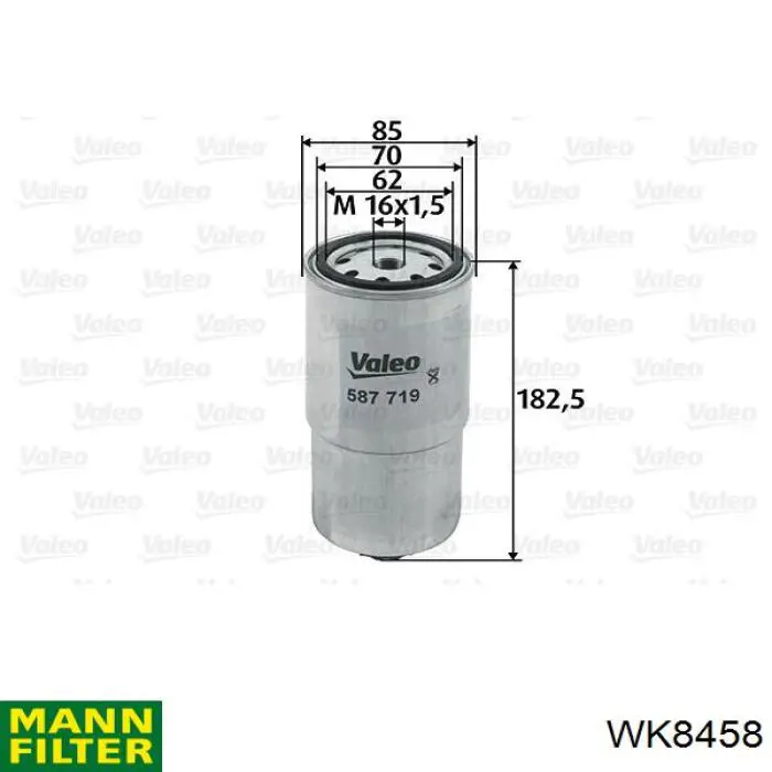 Купити WK8458 Mann-Filter Фільтр-відстійник палива грубої очистки
