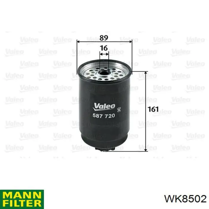 Фільтр тонкого очищення палива Mann-Filter WK8502 ціна, від 12.21 USD