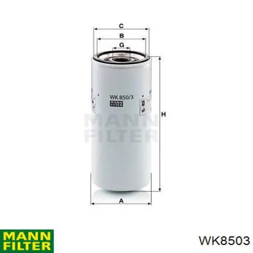 Фільтр тонкого очищення палива Mann-Filter WK8503 ціна, від 13.34 USD