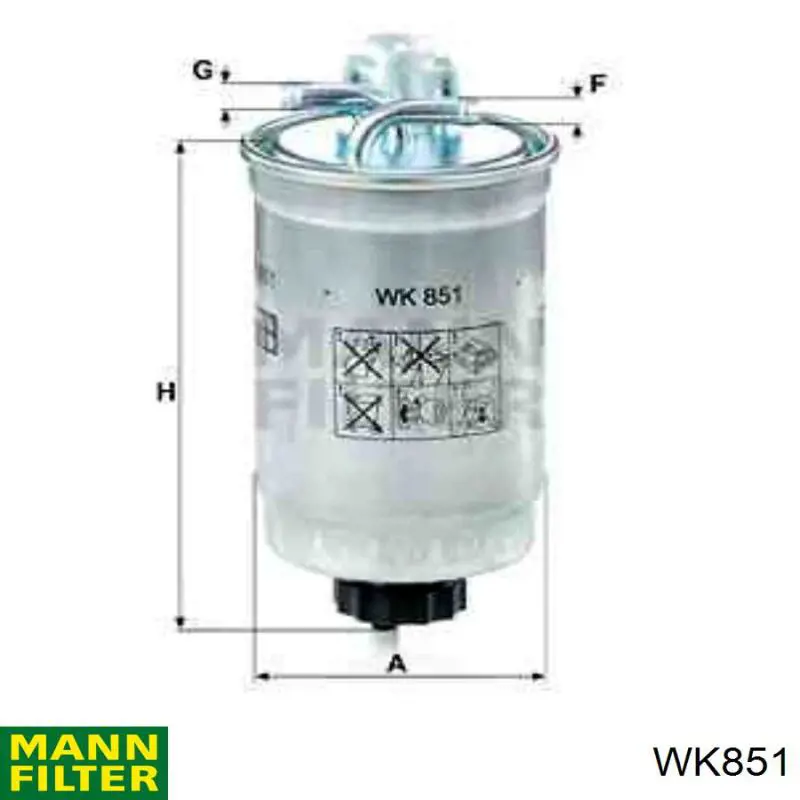 WK851 Mann-Filter фільтр паливний