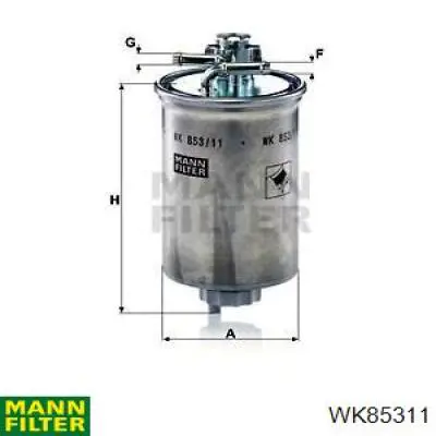 WK85311 Mann-Filter фільтр паливний