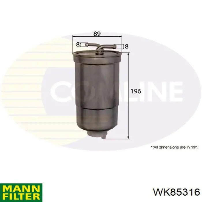 Фільтр тонкого очищення палива Mann-Filter WK85316 ціна, від 15.23 USD