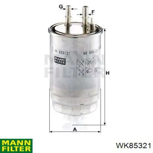 WK85321 Mann-Filter фільтр паливний