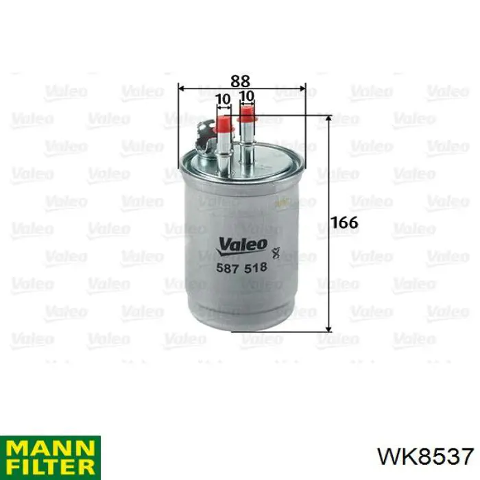 Купити WK8537 Mann-Filter Фільтр-відстійник палива грубої очистки