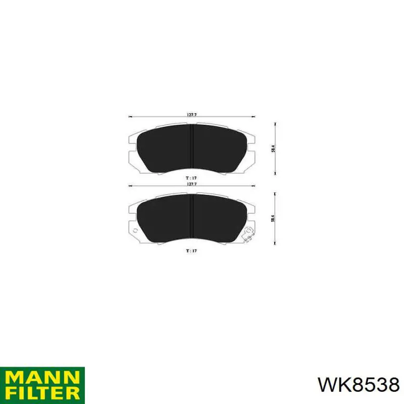Фільтр паливний Mann-Filter WK8538