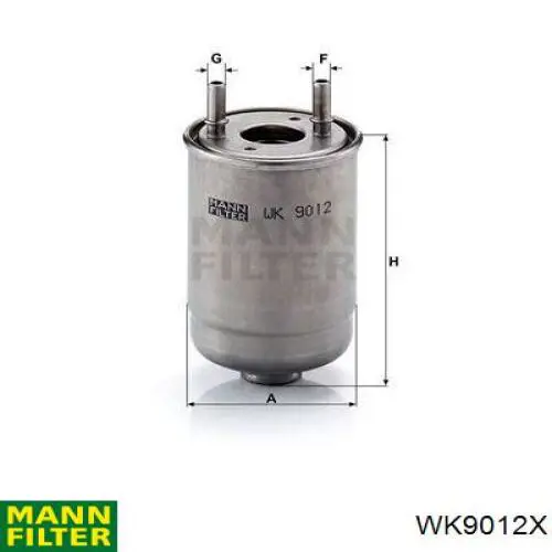 WK9012X Mann-Filter фільтр паливний