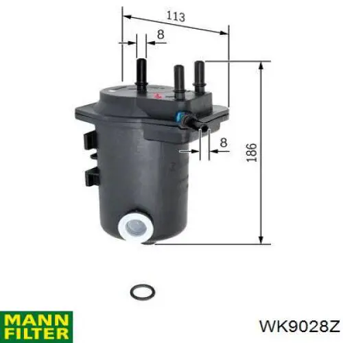 Паливний фільтр WK9028Z Mann-Filter